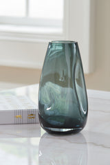 Best Furniture Outlet - Ashley Furniture - Beamund Vase - Vase (2/CS) / Teal Blue - A2900010