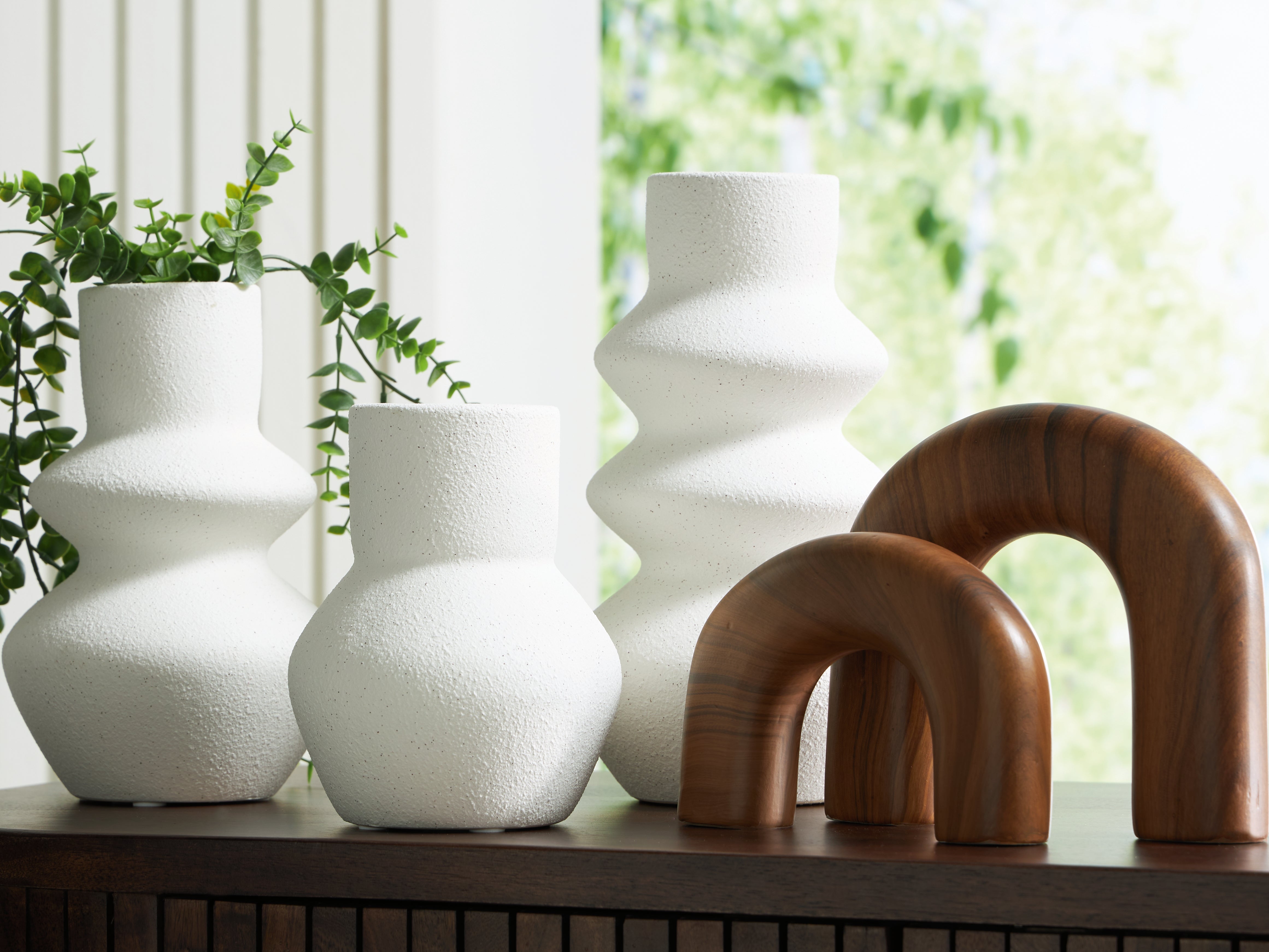 Best Furniture Outlet - Ashley Furniture - Carterworth Accessory Set (Set of 5) - Accessory Set (5/CN) / White/Brown - A2C00210