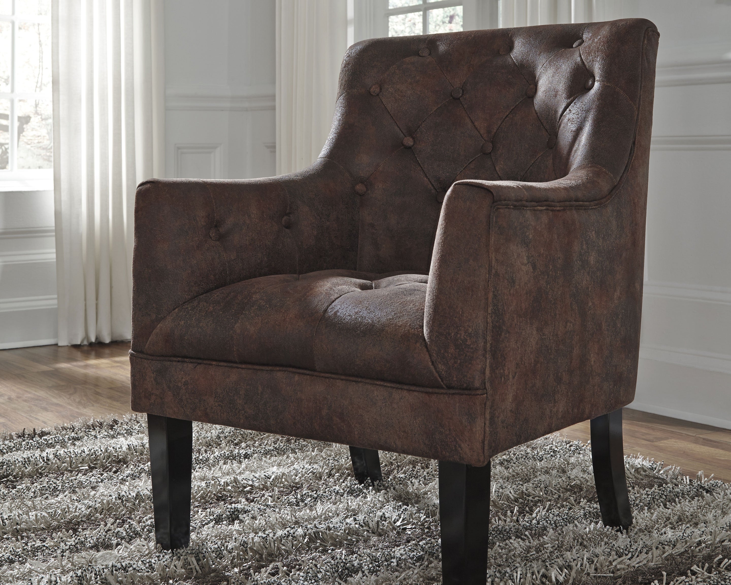 Best Furniture Outlet - Ashley Furniture - Drakelle Accent Chair - Accent Chair / Mahogany - A3000051