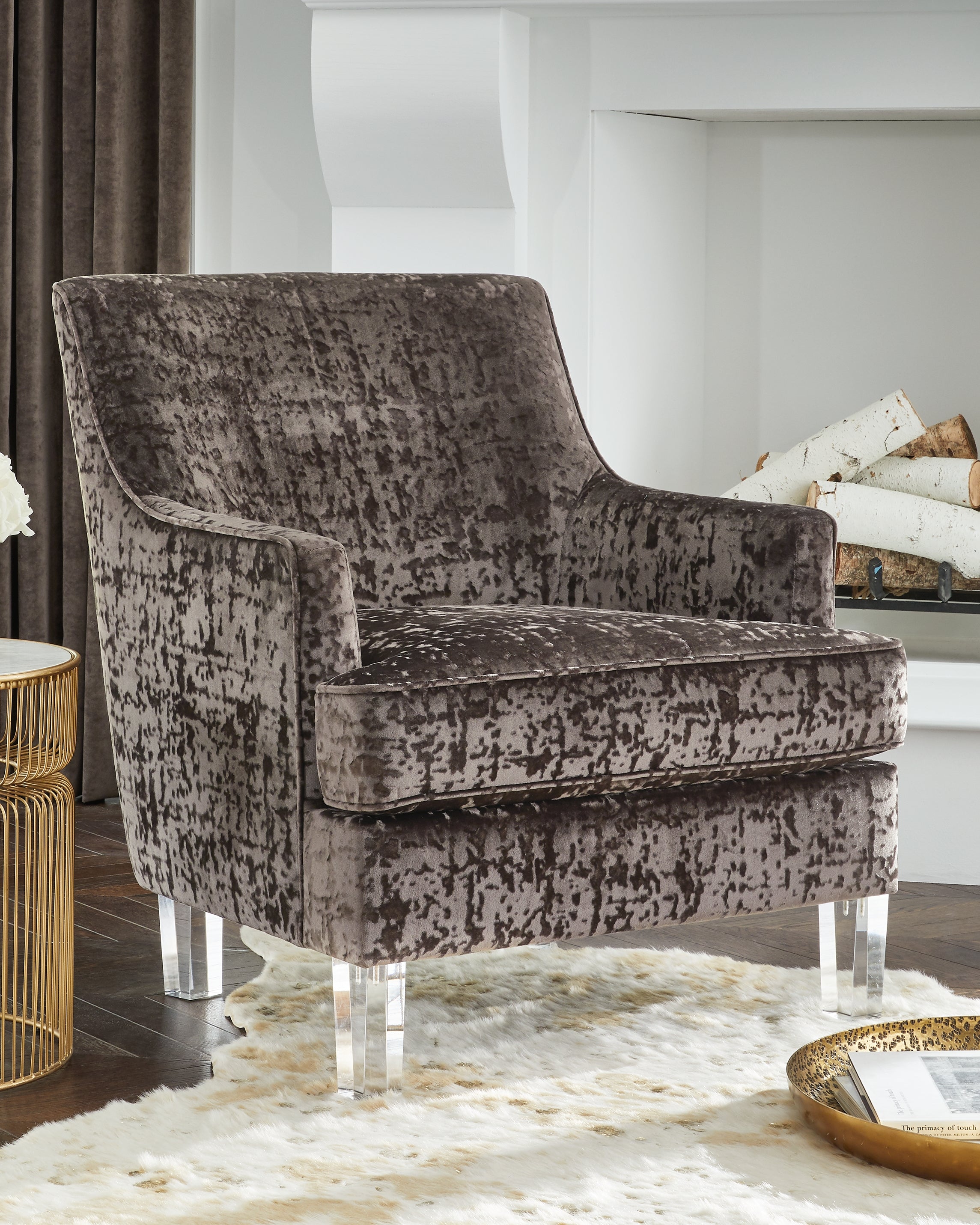 Best Furniture Outlet - Ashley Furniture - Gloriann Accent Chair - Accent Chair / Charcoal - A3000106