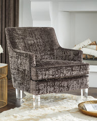 Best Furniture Outlet - Ashley Furniture - Gloriann Accent Chair - Accent Chair / Charcoal - A3000106