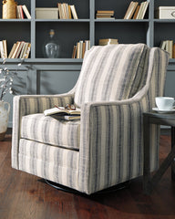 Best Furniture Outlet - Ashley Furniture - Kambria Swivel Glider Accent Chair - Swivel Glider Accent Chair / Fog - A3000265