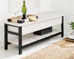 Best Furniture Outlet - Ashley Furniture - Rhyson Storage Bench - Storage Bench / White / 48"W x 16"D x 18"H - A3000312