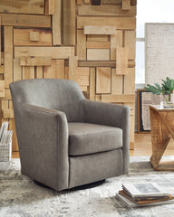 Best Furniture Outlet - Ashley Furniture - Bradney Swivel Accent Chair - Swivel Accent Chair / Fossil - A3000324