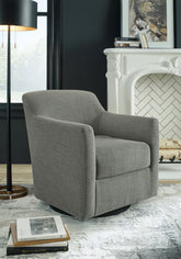 Best Furniture Outlet - Ashley Furniture - Bradney Swivel Accent Chair - Swivel Accent Chair / Fossil - A3000324