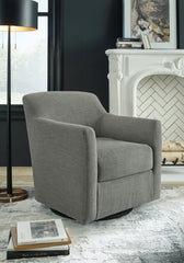 Best Furniture Outlet - Ashley Furniture - Bradney Swivel Accent Chair - Swivel Accent Chair / Fossil - A3000324