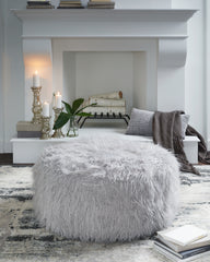 Best Furniture Outlet - Ashley Furniture - Galice Living Room - Oversized Accent Ottoman / Light Gray - A3000333
