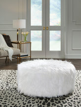 Best Furniture Outlet - Ashley Furniture - Galice Living Room - Oversized Accent Ottoman / White - A3000334