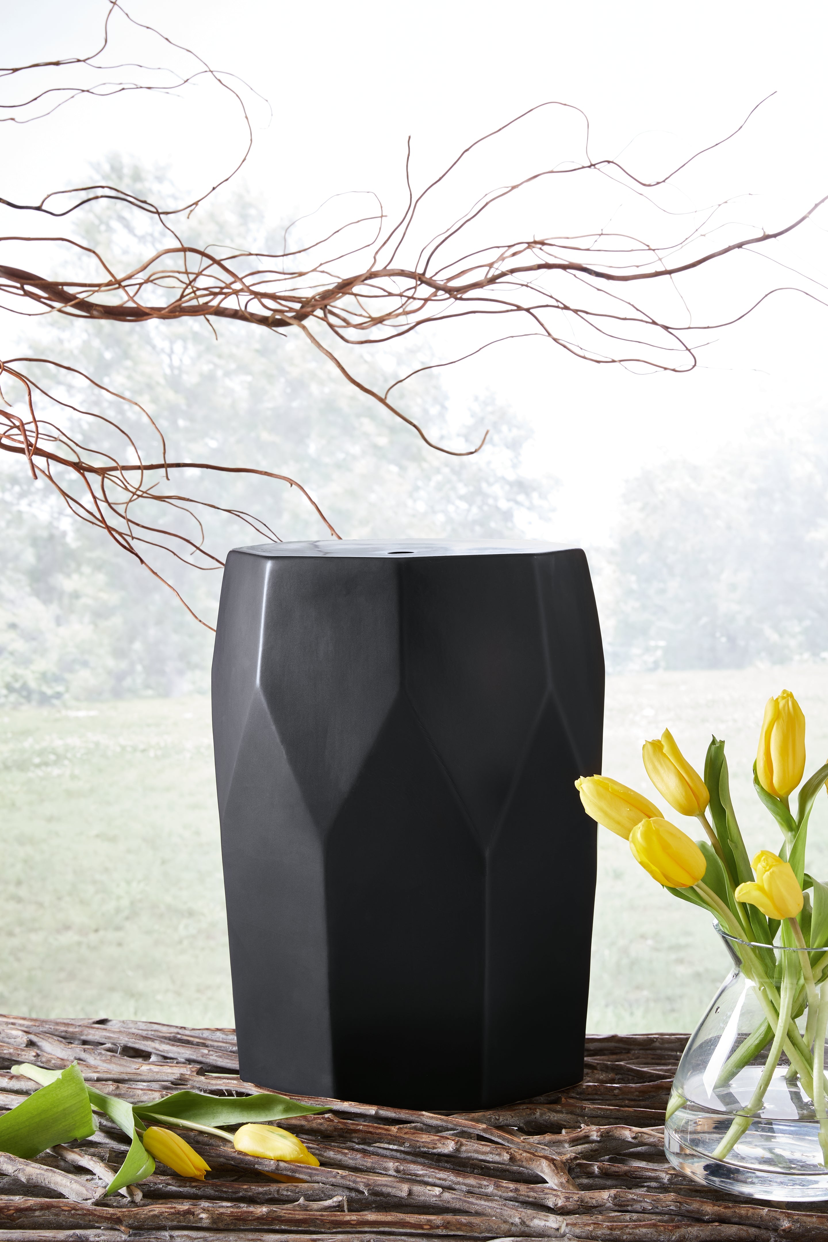 Best Furniture Outlet - Ashley Furniture - Rhysworth Stool - Stool / Black - A3000632