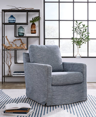 Best Furniture Outlet - Ashley Furniture - Nenana Next-Gen Nuvella Swivel Glider Accent Chair - Swivel Glider Accent Chair / Stone - A3000644