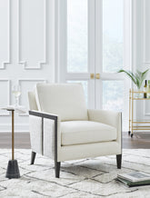 Best Furniture Outlet - Ashley Furniture - Ardenworth Accent Chair - Accent Chair / Black/Ivory - A3000647