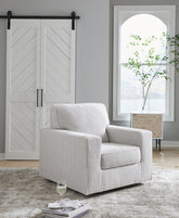 Best Furniture Outlet - Ashley Furniture - Olwenburg Swivel Accent Chair - Swivel Accent Chair / Denim - A3000652
