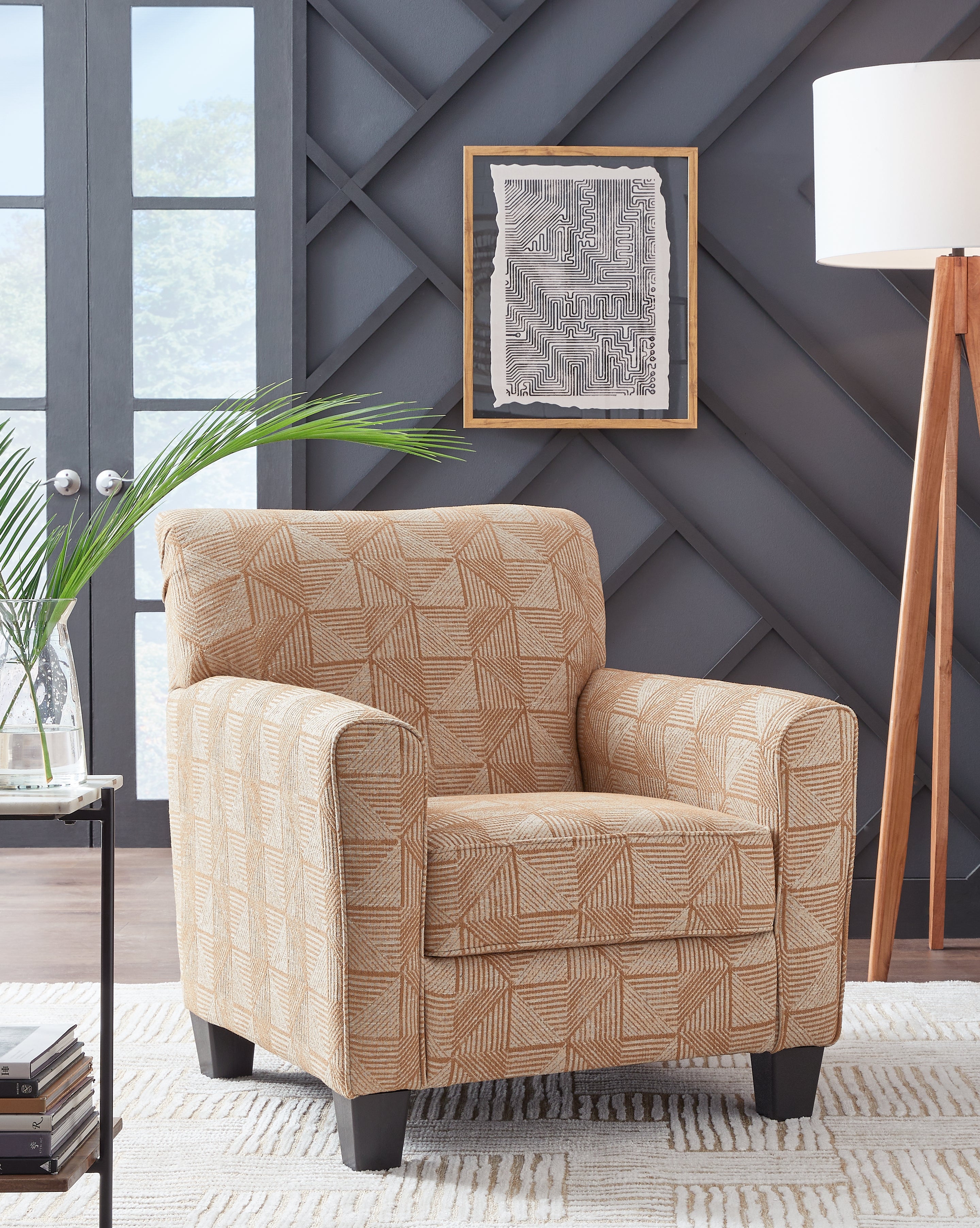 Best Furniture Outlet - Ashley Furniture - Hayesdale Accent Chair - Accent Chair / Black/Cream - A3000658