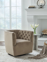 Best Furniture Outlet - Ashley Furniture - Hayesler Swivel Accent Chair - Swivel Accent Chair / Cocoa - A3000661