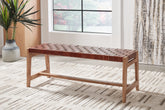 Best Furniture Outlet - Ashley Furniture - Lemmund Accent Bench - Accent Bench / Natural/Brown / 48"W x 16"D x 18"H - A3000682