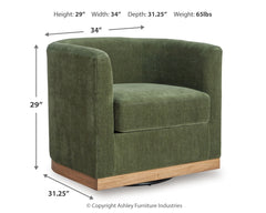 Jersonlow Swivel Accent Chair