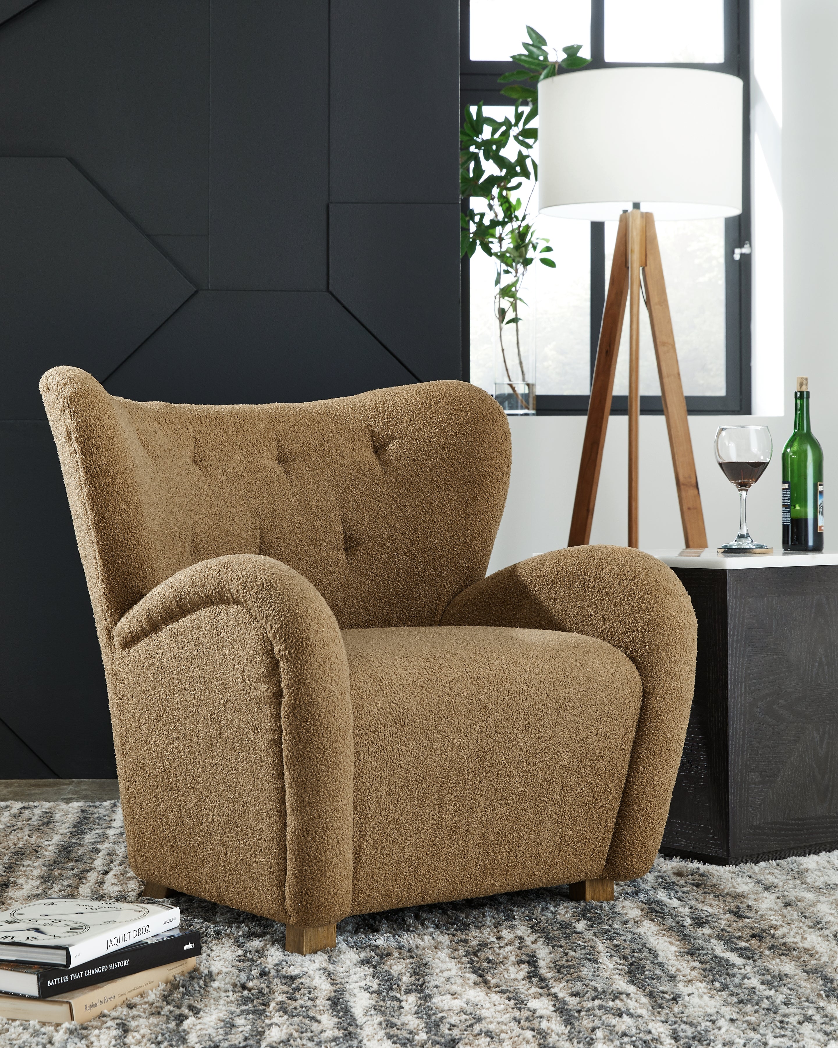 Best Furniture Outlet - Ashley Furniture - Larbell Accent Chair - Accent Chair / Camel - A3000710