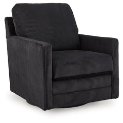 Best Furniture Outlet - Ashley Furniture - Icaman Swivel Accent Chair - Swivel Accent Chair / Onyx - A3000726
