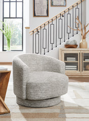 Best Furniture Outlet - Ashley Furniture - Wardsor Swivel Accent Chair - Swivel Accent Chair / Stone - A3000731