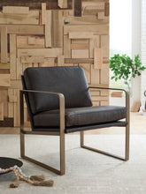Best Furniture Outlet - Ashley Furniture - Bradett Accent Chair - Accent Chair / Dark Brown/Gold Finish - A3000763