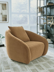 Best Furniture Outlet - Ashley Furniture - Yahya Swivel Accent Chair - Swivel Accent Chair / Camel - A3000781