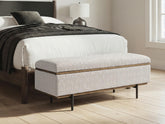 Best Furniture Outlet - Ashley Furniture - Dettaford Next-Gen Nuvella Storage Bench - Storage Bench - A3000848