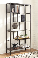 Best Furniture Outlet - Ashley Furniture - Frankwell Bookcase - Bookcase / Brown/Black - A4000021