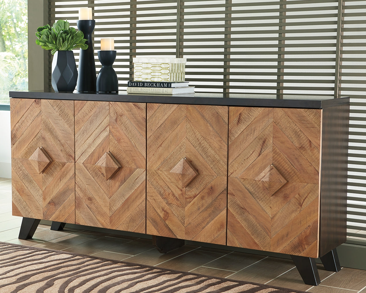 Best Furniture Outlet - Ashley Furniture - Robin Ridge Accent Cabinet - Accent Cabinet / Two-tone Brown - A4000031