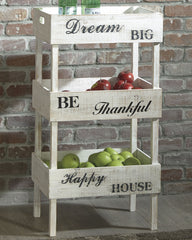 Best Furniture Outlet - Ashley Furniture - Yulton Bookcase - Storage Shelf / Antique White - A4000091