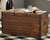 Best Furniture Outlet - Ashley Furniture - Kettleby Storage Trunk - Storage Trunk / Brown - A4000096