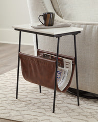 Best Furniture Outlet - Ashley Furniture - Etanbury Accent Table - Accent Table / Brown/Black/White - A4000254