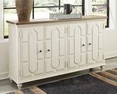 Best Furniture Outlet - Ashley Furniture - Roranville Accent Cabinet - Accent Cabinet / Antique White - A4000268
