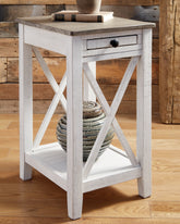 Best Furniture Outlet - Ashley Furniture - Adalane Accent Table - Accent Table / White/Gray - A4000374