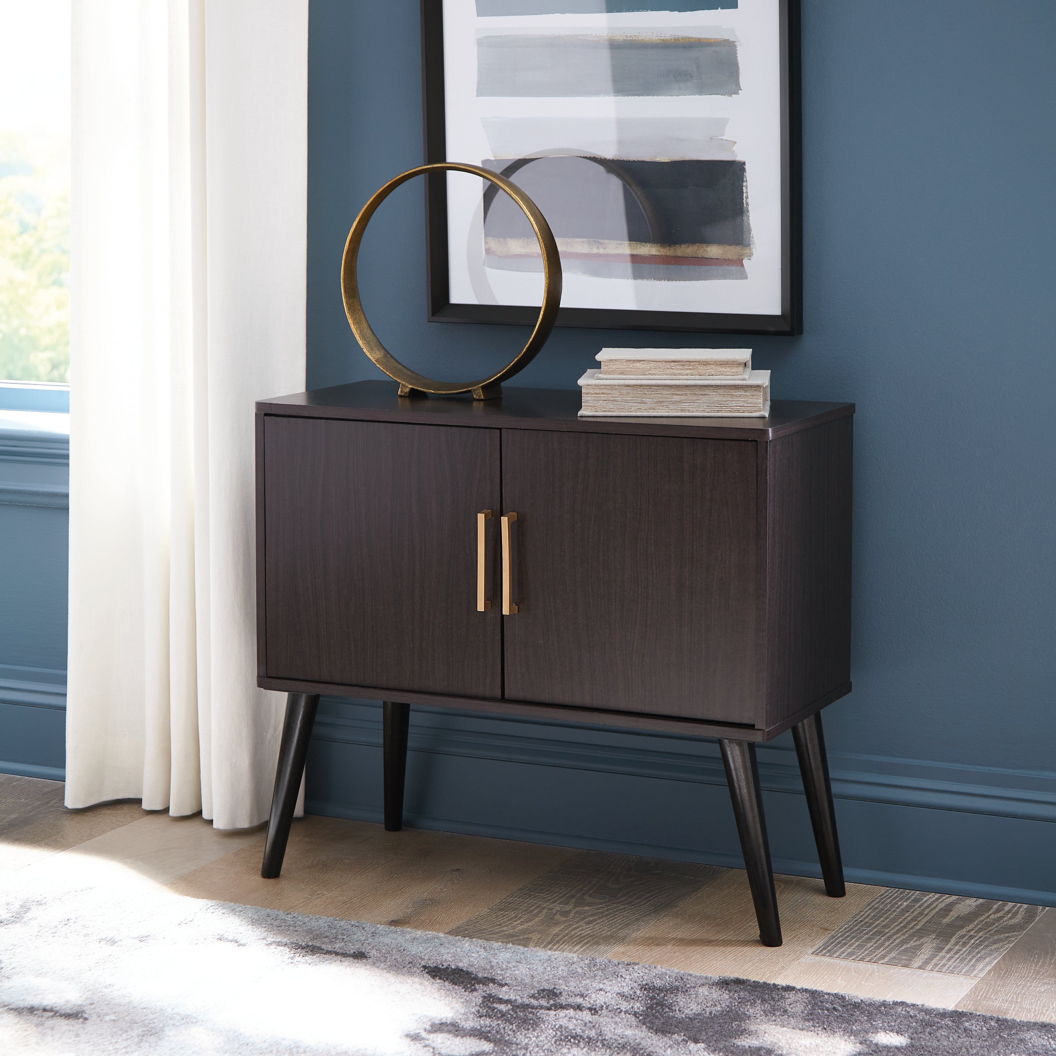Best Furniture Outlet - Ashley Furniture - Orinfield Accent Cabinet - Accent Cabinet / Dark Brown - A4000399