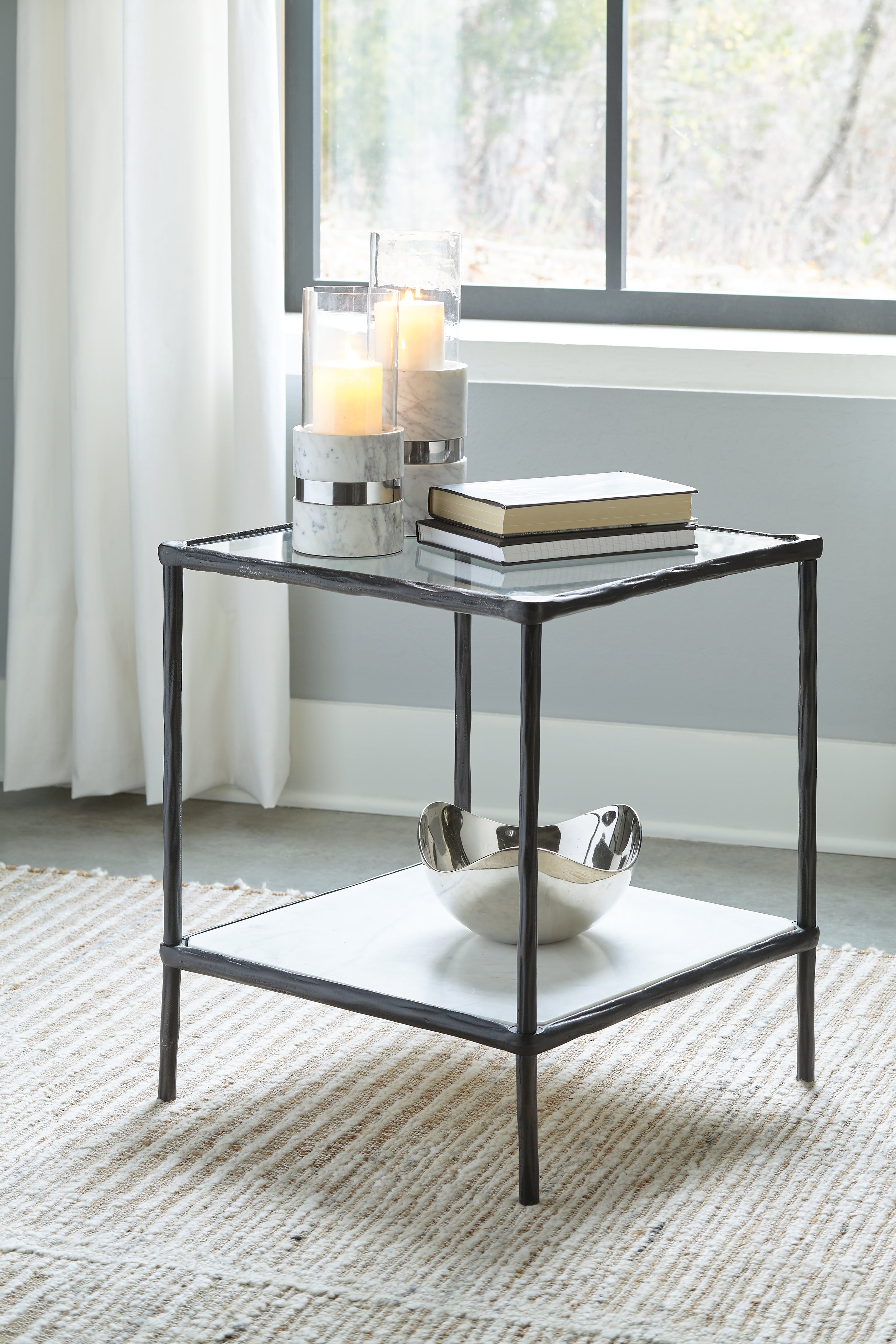 Best Furniture Outlet - Ashley Furniture - Ryandale Accent Table - Accent Table / Antique Black - A4000462