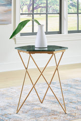 Best Furniture Outlet - Ashley Furniture - Engelton Accent Table - Accent Table / Green/Gold - A4000526