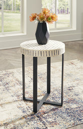 Best Furniture Outlet - Ashley Furniture - Crewridge Accent Table - Accent Table / Black/Cream - A4000530