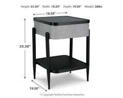 Jorvalee Accent Table with Speaker