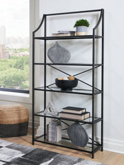 Best Furniture Outlet - Ashley Furniture - Dakerwell Bookcase - Bookcase / Antique Black - A4000557