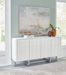 Best Furniture Outlet - Ashley Furniture - Ornawel Accent Cabinet - Accent Cabinet / Distressed White - A4000569