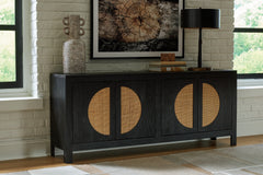 Best Furniture Outlet - Ashley Furniture - Cliffiings Accent Cabinet - Accent Cabinet / Black/Natural - A4000575