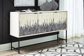 Best Furniture Outlet - Ashley Furniture - Freyton Accent Cabinet - Accent Cabinet / White/Gray - A4000582
