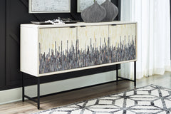 Best Furniture Outlet - Ashley Furniture - Freyton Accent Cabinet - Accent Cabinet / White/Gray - A4000582
