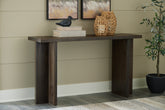 Best Furniture Outlet - Ashley Furniture - Jalenry Console Sofa Table - Console Sofa Table / Grayish Brown - A4000596