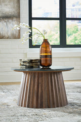 Best Furniture Outlet - Ashley Furniture - Ceilby Accent Coffee Table - Accent Cocktail Table / Black/Brown - A4000601