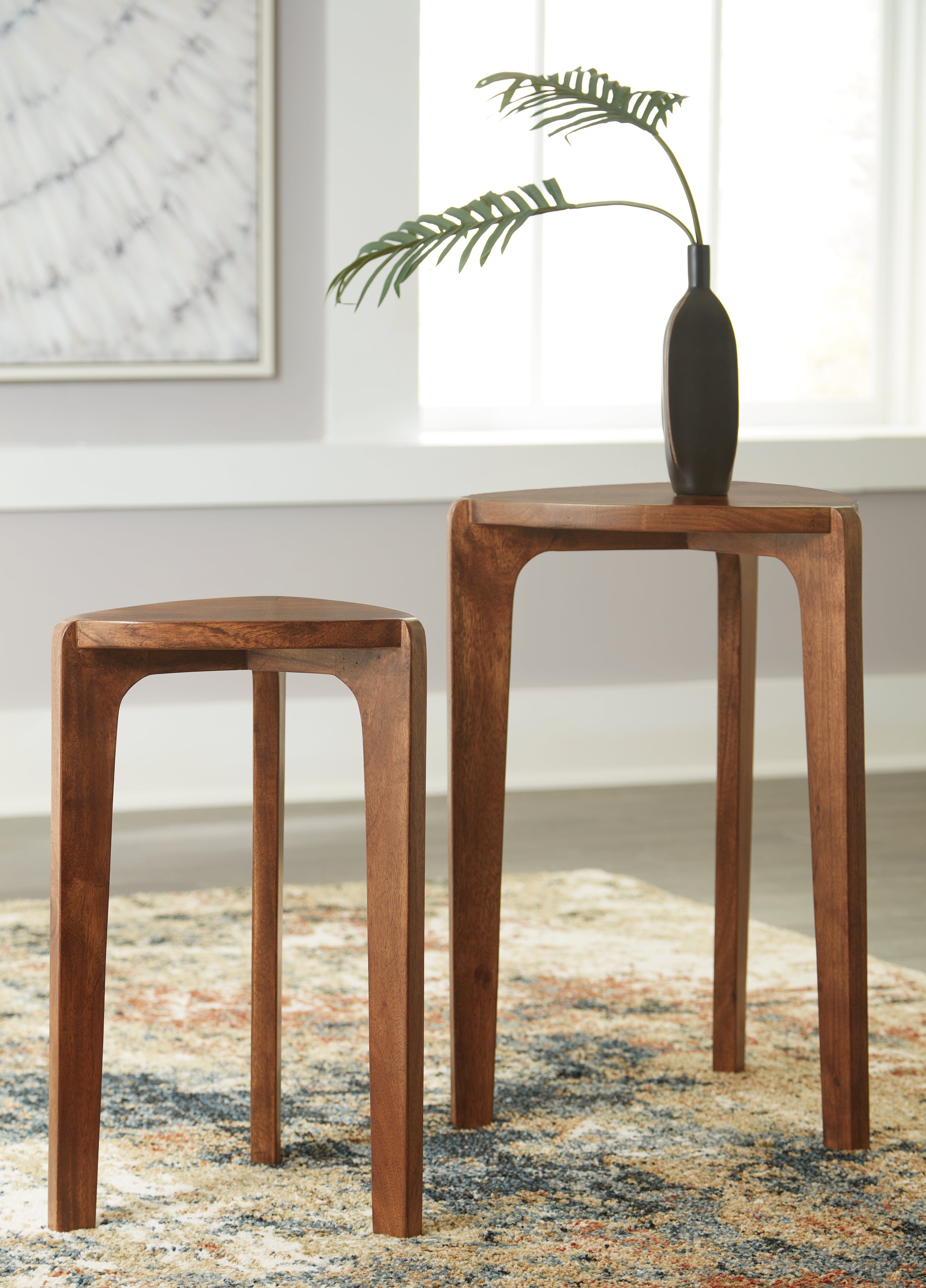 Best Furniture Outlet - Ashley Furniture - Brynnleigh Accent Table (Set of 2) - Accent Table Set (Set of 2) / Medium Brown - A4000607