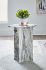 Best Furniture Outlet - Ashley Furniture - Keithwell Accent Table - Accent Table / Gray - A4000611