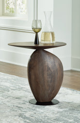 Best Furniture Outlet - Ashley Furniture - Cormmet Accent Table - Accent Table / Brown/Black - A4000612