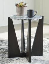 Best Furniture Outlet - Ashley Furniture - Tellrich Accent Table - Accent Table / Black/White - A4000616