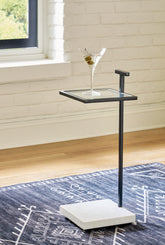 Best Furniture Outlet - Ashley Furniture - Mannill Accent Table - Accent Table / Black/White - A4000630
